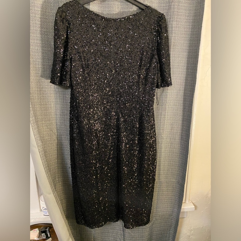 Adrianna Papell Plus Size Sequin Cocktail Dress size 16W - Picture 13 of 13